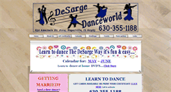 Desktop Screenshot of desargedanceworld.com