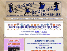 Tablet Screenshot of desargedanceworld.com